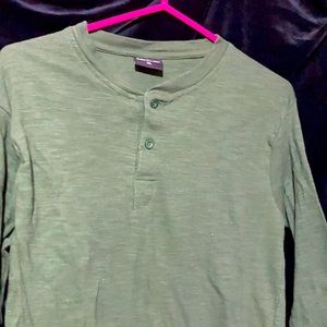 Very snuggly green Henley